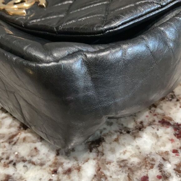 Pre-Loved condition Chanel purse double chain gold - Picture 12 of 14
